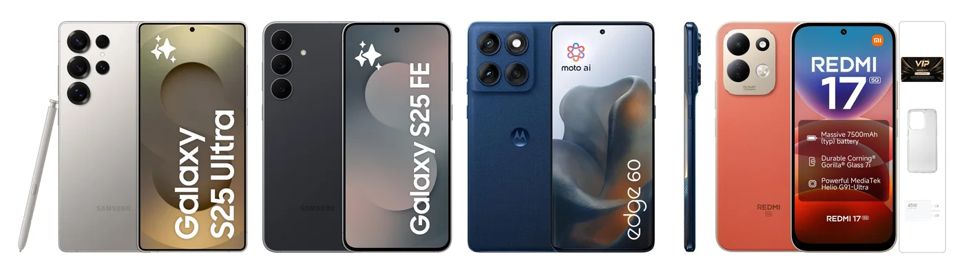 Four phones from the Amazon.ae Mobile Mania sale