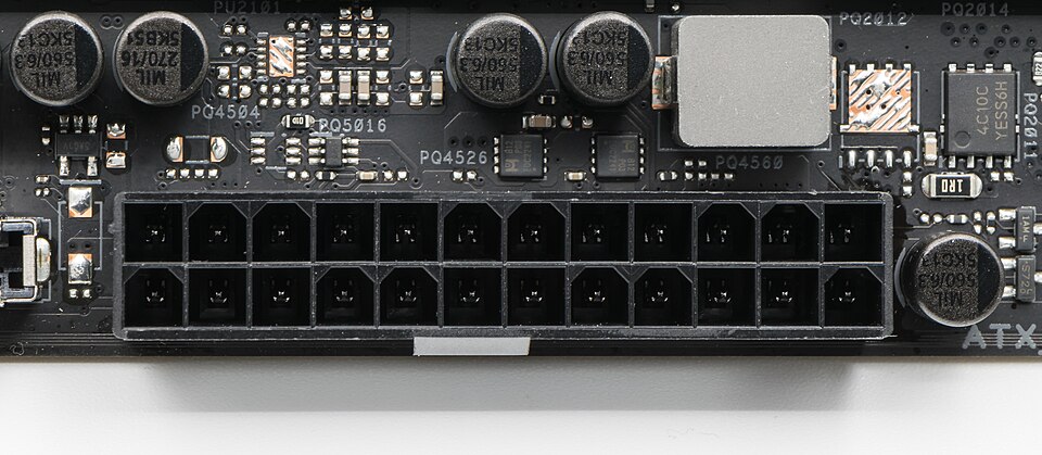Motherboard ATX power connectors