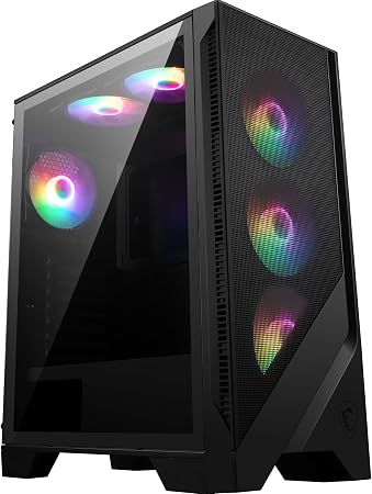 Mesh front gaming PC case