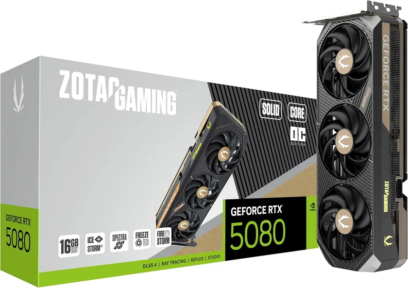 ZOTAC Gaming GeForce RTX 5080 16GB graphics card